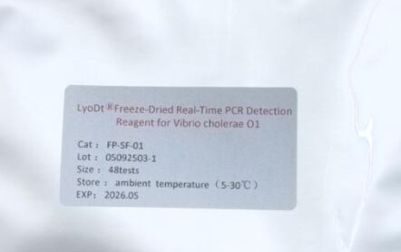 LyoDt® হিমায়িত-শুকনো পাউডার রিয়েল-টাইম পিসিআর ডিটেকশন রিএজেন্ট, যা Vibrio cholerae O1 সনাক্ত করতে ব্যবহৃত হয় - কোনো কোল্ড চেইন-এর প্রয়োজন নেই এবং একক-পরীক্ষার জন্য পূর্ব-নির্ধারিত